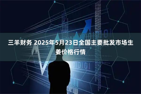 三羊财务 2025年5月23日全国主要批发市场生姜价格行情